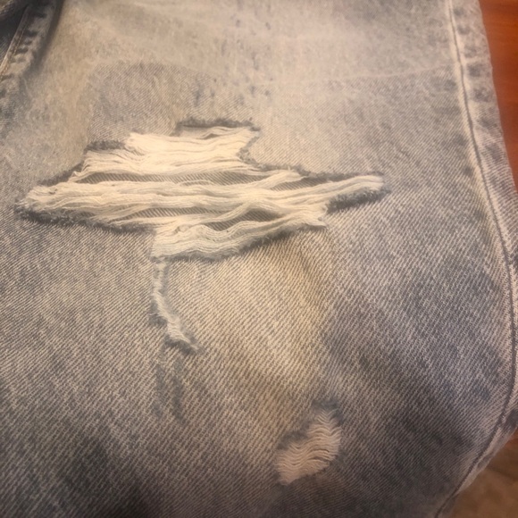 Old Navy OG Straight Leg  High Rise Acid Wash Jeans in size 16 w/ slim pockets - Picture 9 of 9